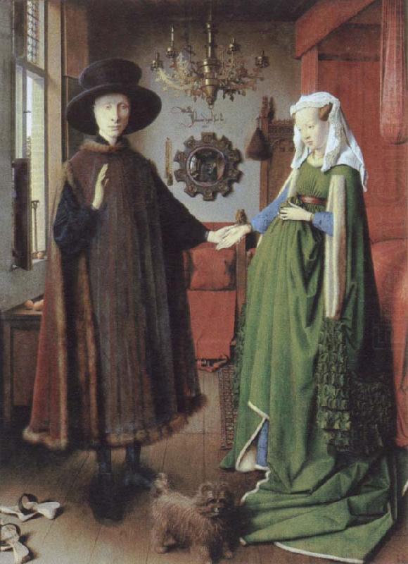 Jan Van Eyck Portrait of Giovanni Arnolfini and His Wife china oil painting image